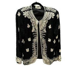 Nite Line Women’s Beaded/Pearled Evening Jacket‎ Size Large